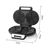 RAF High-Power Waffle Maker with Non-Stick Surface & Adjustable Temperature - 1200W