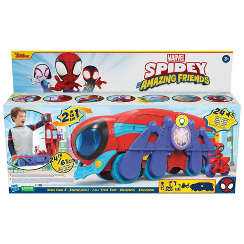Hasbro F3721, Marvel Spidey and His Amazing Friends Spider Crawl-R 2-in-1