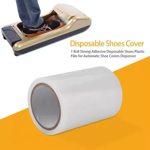 Automatic Mechanical Shoe Cover Dispenser with Foot Pedal Activation and Double Steel Film Cutter