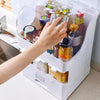 KKF, Multifunctional Kitchen Spice Organizer Rack with Dustproof Lid & Condiment Containers
