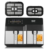 RAF 4.5L+ 4.5L Smart Double Pot Air Fryer with Intelligent Weighing and Express Heat System - 2200W