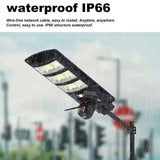 KKF 2-in-1 Solar Street Light 450W with 4G & 4K AI Security Camera, Night Vision, Motion Sensor, Mobile App & Remote Control for Outdoor Surveillance