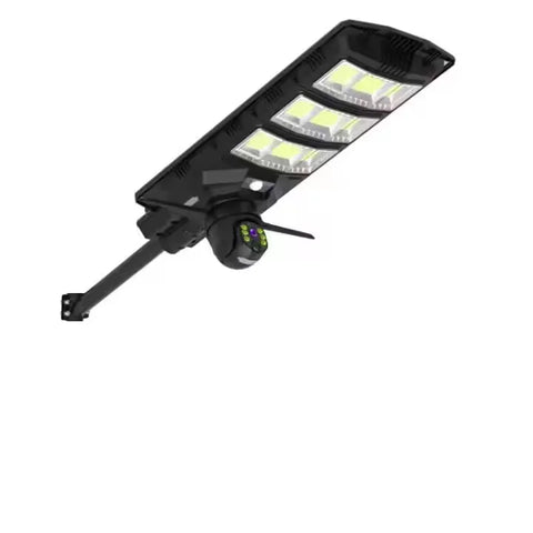 KKF 2-in-1 Solar Street Light 450W with 4G & 4K AI Security Camera, Night Vision, Motion Sensor, Mobile App & Remote Control for Outdoor Surveillance