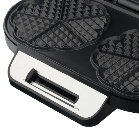 RAF High-Power Waffle Maker with Non-Stick Surface & Adjustable Temperature - 1200W