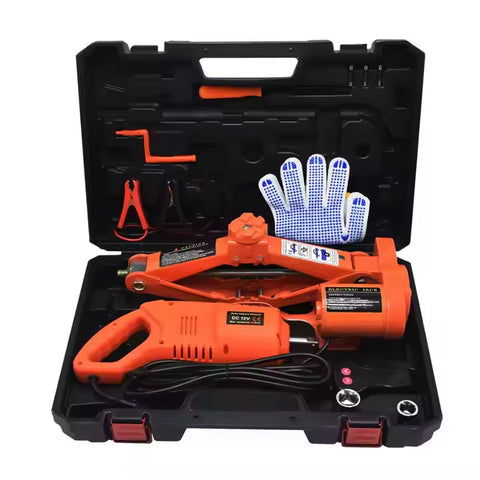 4-in-1 Emergency Electric Car Repair Kit with 5-Ton Jack and 480 Nm Impact Wrench