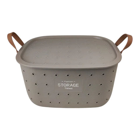 Lidded Storage Basket – Practical Home Organizer