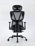 Black Bull Ergonomic Mesh Gaming & Office Chair with Footrest - Black