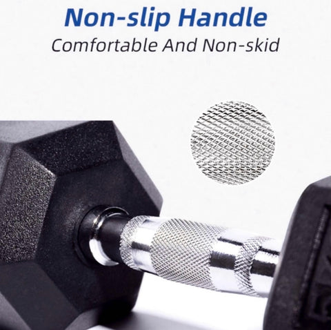 IVANKO Hex Dumbbells Pair – Cast Iron, Non-Slip Grip (6Kg, 8Kg, 15Kg, 30Kg)