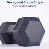 IVANKO Hex Dumbbells Pair – Cast Iron, Non-Slip Grip (6Kg, 8Kg, 15Kg, 30Kg)