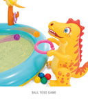Intex Dinoland Inflatable Play Center with Slide, Kids Water Play Pool with Games