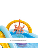 Intex Jungle Adventure Inflatable Play Center with Slide, Dual Pool Kids Water Play Set
