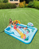 Intex Jungle Adventure Inflatable Play Center with Slide, Dual Pool Kids Water Play Set