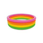 Intex Sunset Glow Inflatable Pool, Kids Round Backyard Pool