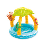 Intex Tropical Island Inflatable Kiddie Pool with Shade & Play Toys