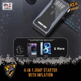 BSON Force USA JS007 4-in-1 Jump Starter with Air Pump & LED Light