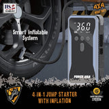 BSON Force USA JS007 4-in-1 Jump Starter with Air Pump & LED Light