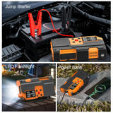 BSON Turbo Jump Starter with Air Inflator - 6-in-1 Emergency Kit