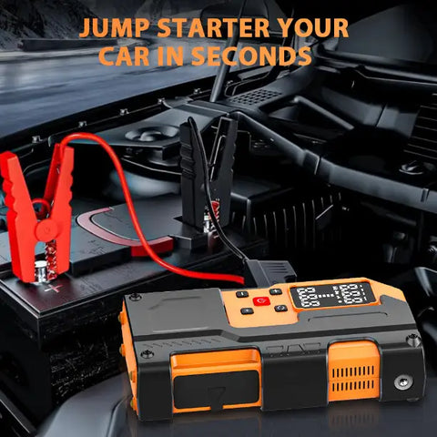 BSON Turbo Jump Starter with Air Inflator - 6-in-1 Emergency Kit