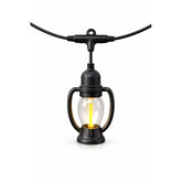 KKF Electric Vintage Lantern String Lights, 5m with 10 Warm LED Bulbs, EU Plug-In Outdoor Decorative Lighting for Garden, Patio & Parties