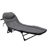 KKF 2-in-1 Foldable Lounge Chair Bed – Adjustable Recliner with High-Density Foam