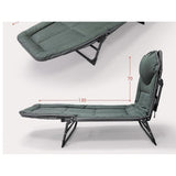 KKF 2-in-1 Foldable Lounge Chair Bed – Adjustable Recliner with High-Density Foam