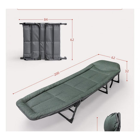 KKF 2-in-1 Foldable Lounge Chair Bed – Adjustable Recliner with High-Density Foam