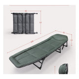 KKF 2-in-1 Foldable Lounge Chair Bed – Adjustable Recliner with High-Density Foam