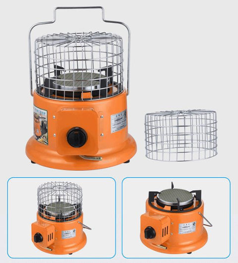 KKF 2-in-1 Portable Gas Heater & Cooking Stove for Outdoor Camping