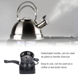 KKF, 600W Electric Charcoal Starter Hot Plate 220V with Rapid Ignition, Thick Heating Plate & Removable Tray