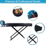 KKF Large Portable & Foldable Charcoal Barbecue Grill with Manual Blower - 90 × 30 cm