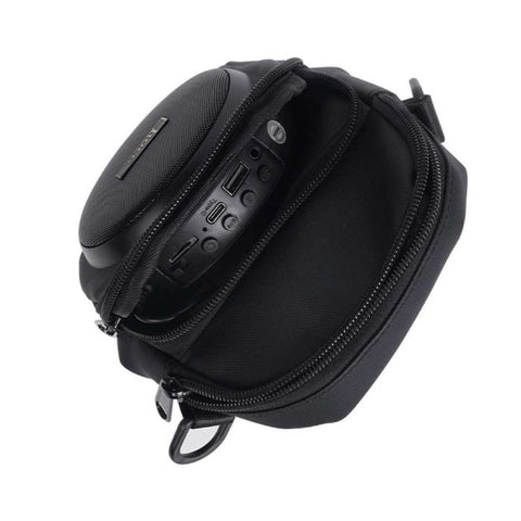 KKF, Multifunctional Shoulder Bag with 8W Bluetooth 5.4 Speaker, 4 Inch Woofer, TWS, FM, USB & TF Playback, 2500mAh Battery (19×13×8 cm)
