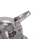 KKF Portable 5-Burner Camping Gas Stove with Windproof, Folding Design & Storage Bag - 11000W