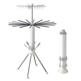 KKF, Premium Octopus Folding Clothes Drying Rack with Adjustable Multi-Layer Hangers, Aluminium Alloy Frame & Universal Wheels