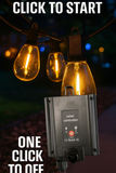 KKF Solar Powered 6.5M Flame Effect String Lights with Meteor Shower Flicker & IP44 Weather Resistance