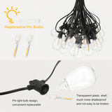 KKF Solar Powered 6.5M Flame Effect String Lights with Meteor Shower Flicker & IP44 Weather Resistance