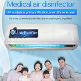 KKF Wall Mounted Air Purifier with Ozone, UV & Anion Purification Technology - 600m³/h