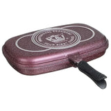 K&I Granite Double Sided Grill Pan (Open Box) - Purple