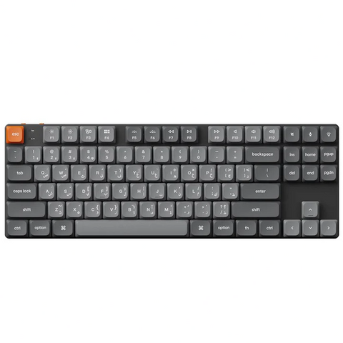 Keychron, K1 Max TKL 80% RGB Backlight Hot Swappable QMK/VIA Wireless Mechanical Gaming Keyboard, (English/Arabic Keyboard) - Black