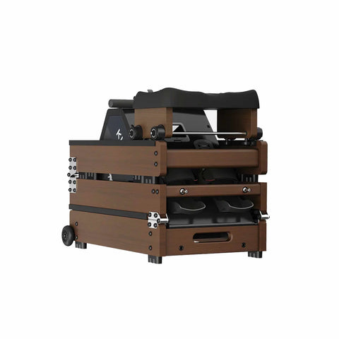 Kingsmith WR20, Water Rowing Machine - With Tri-Fold Patent - Water Resistance - Walnut