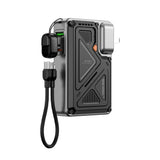 WiWU Knight Series 10,000 mAh Power Bank – 35W with Integrated CN+UK+EU Plug, Black