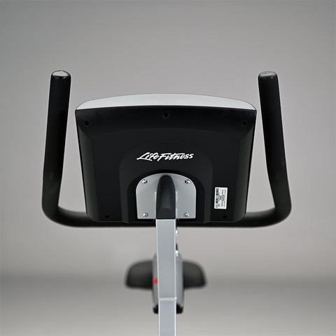 Life Fitness C1 Upright Bike Go Console Home Exercise Bike Compact Cardio Machine