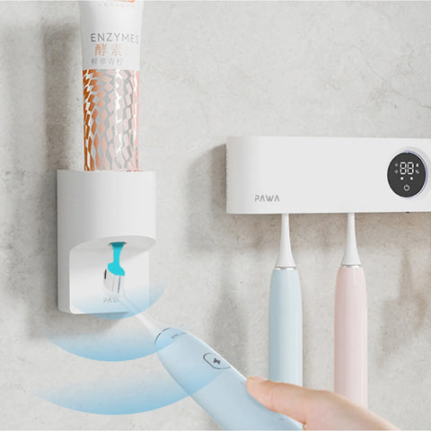 باوا، موزّع معجون أسنان أوتوماتيكي مع استشعار ذكي – أبيض