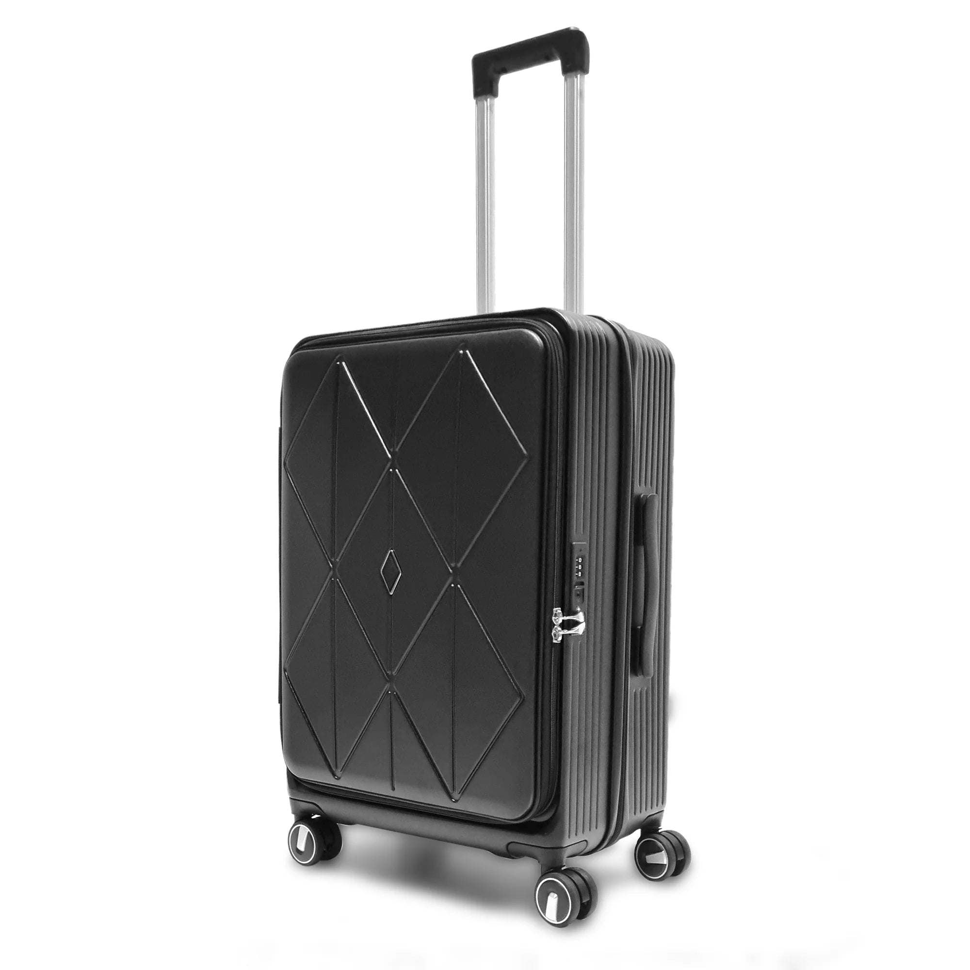 Bagsouq Essentials, Koper Companion Geometric Suitcase Set – 3 Piece (28"/24"/22") Bagsouq Essentials, Koper Companion Geometric Suitcase Set – 3 Piece (28"/24"/22")