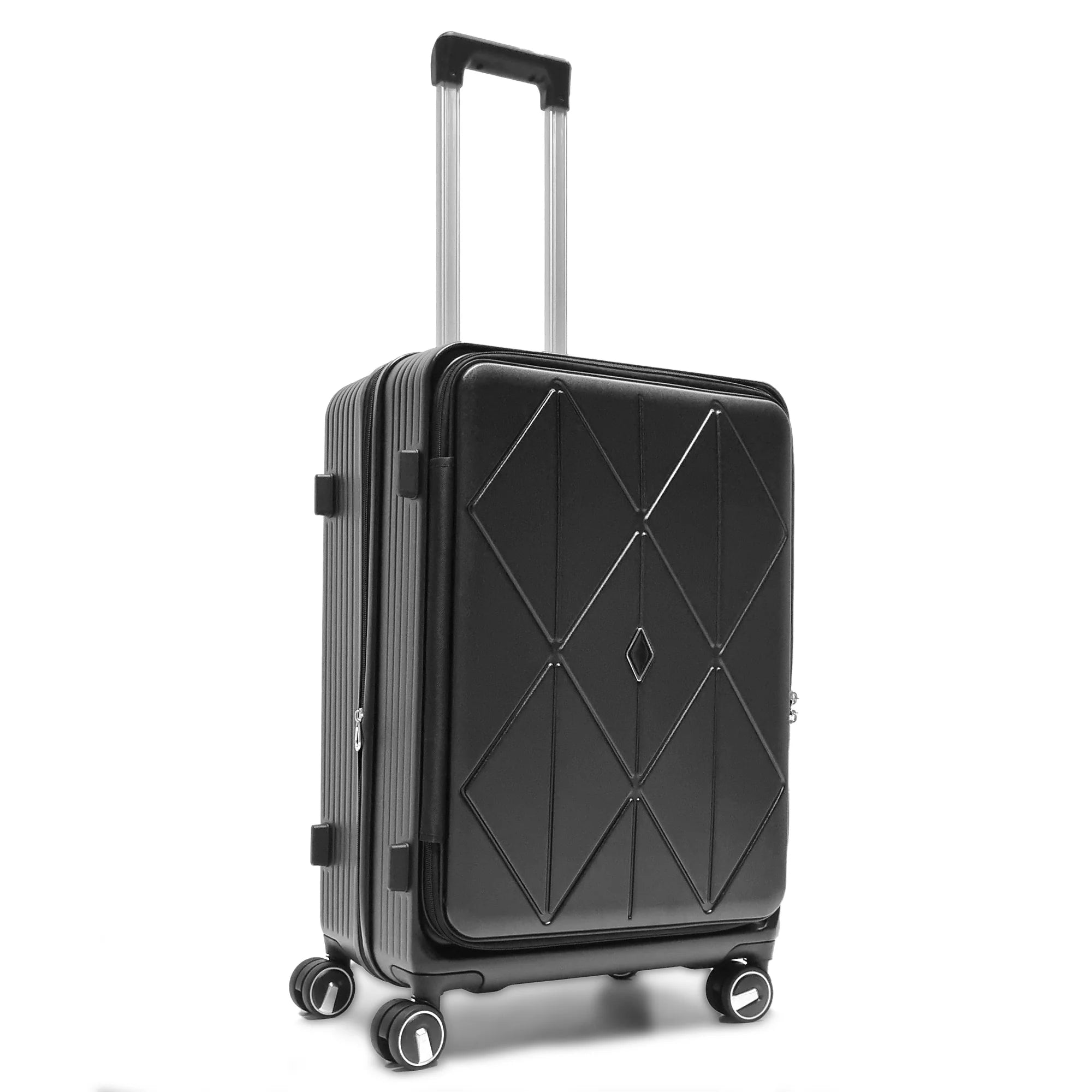 Bagsouq Essentials, Koper Companion Geometric Suitcase Set – 3 Piece (28"/24"/22") Bagsouq Essentials, Koper Companion Geometric Suitcase Set – 3 Piece (28"/24"/22")