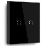 Gopeta, 2-Gang Smart Wi-Fi Touch Switch 600W with Glass Panel