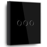 Gopeta, 3-Gang Smart Wi-Fi Touch Switch 600W with Glass Panel