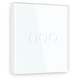 Gopeta, 3-Gang Smart Wi-Fi Touch Switch 600W with Glass Panel