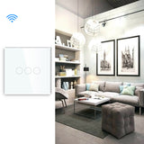 Gopeta, 3-Gang Smart Wi-Fi Touch Switch 600W with Glass Panel