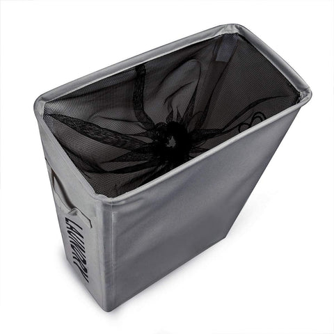 Foldable Rolling Laundry Basket with Stand