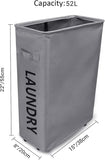 Foldable Rolling Laundry Basket with Stand